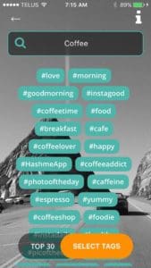 hashme app for instagram hashtags