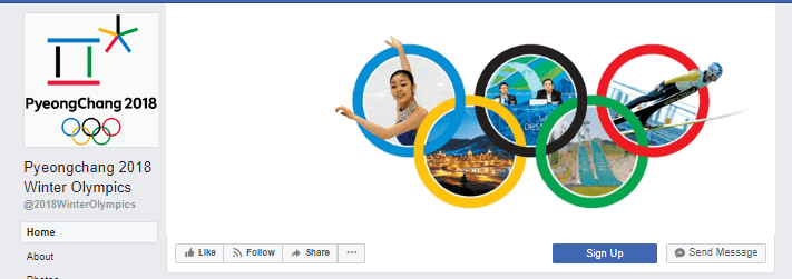 2018 olympics facebook cover image